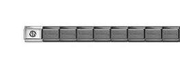 Nomination Classic Black Shiny Stainless Steel Base Bracelet - 14 Composable Links