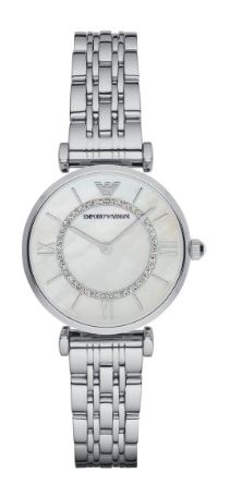 Emporio Armani Ladies Gianni T-Bar MOP Watch Bracelet Watch