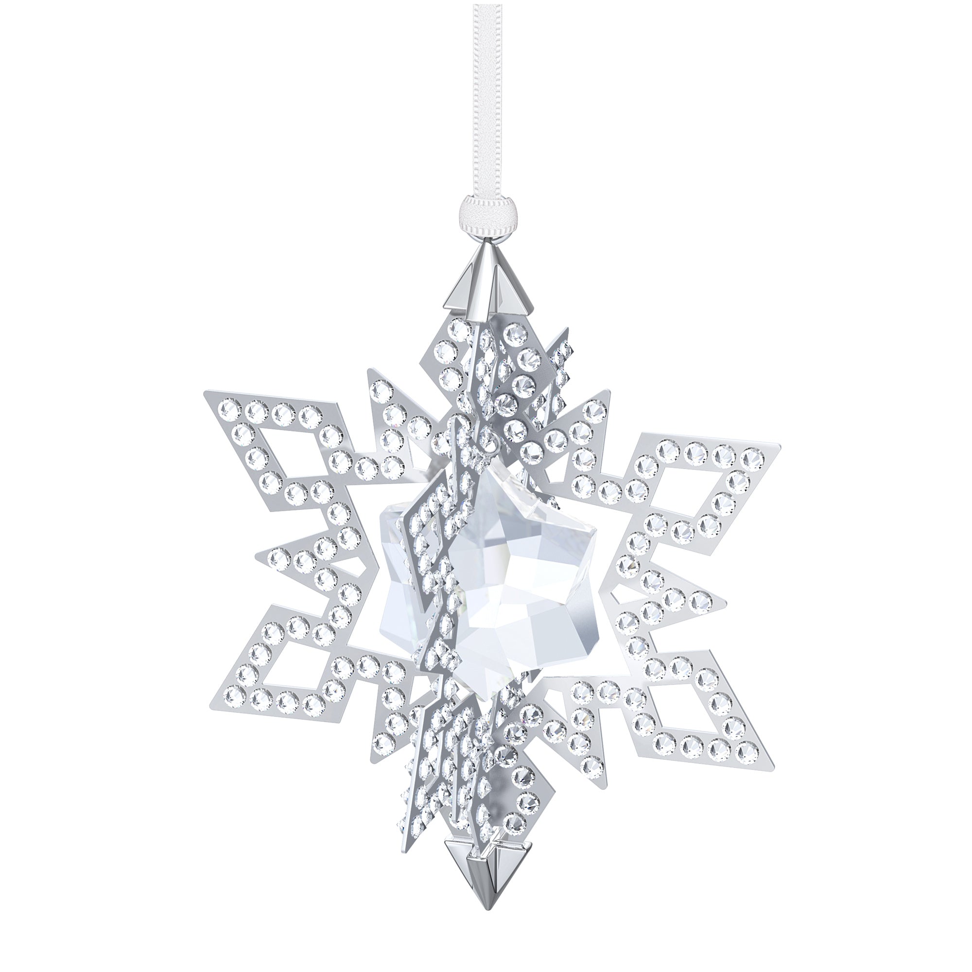 Swarovski Christmas Ornament Star - Silver Figurine
