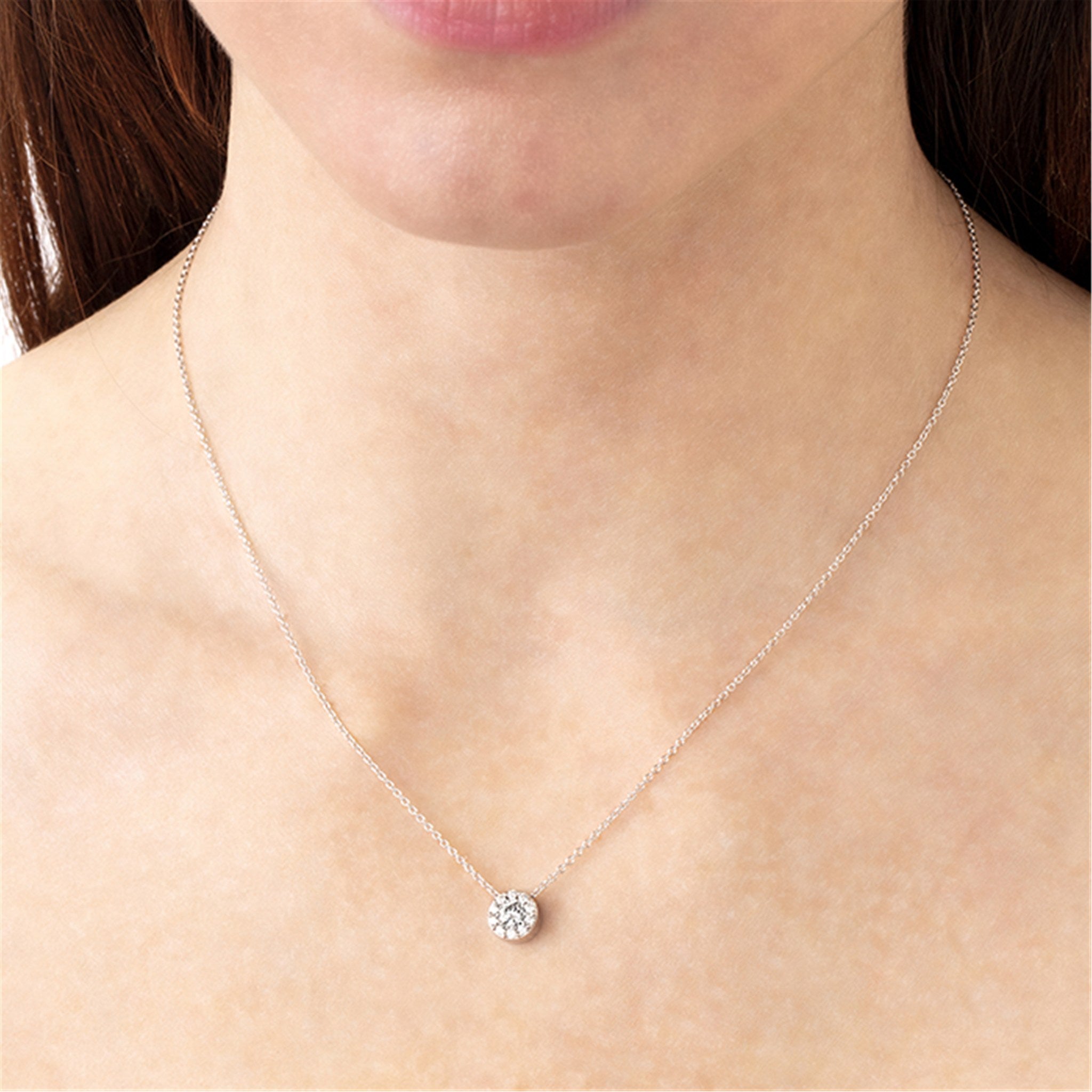 Hearts On Fire 18ct White Gold 0.50ct Fulfillment Pendant Necklace