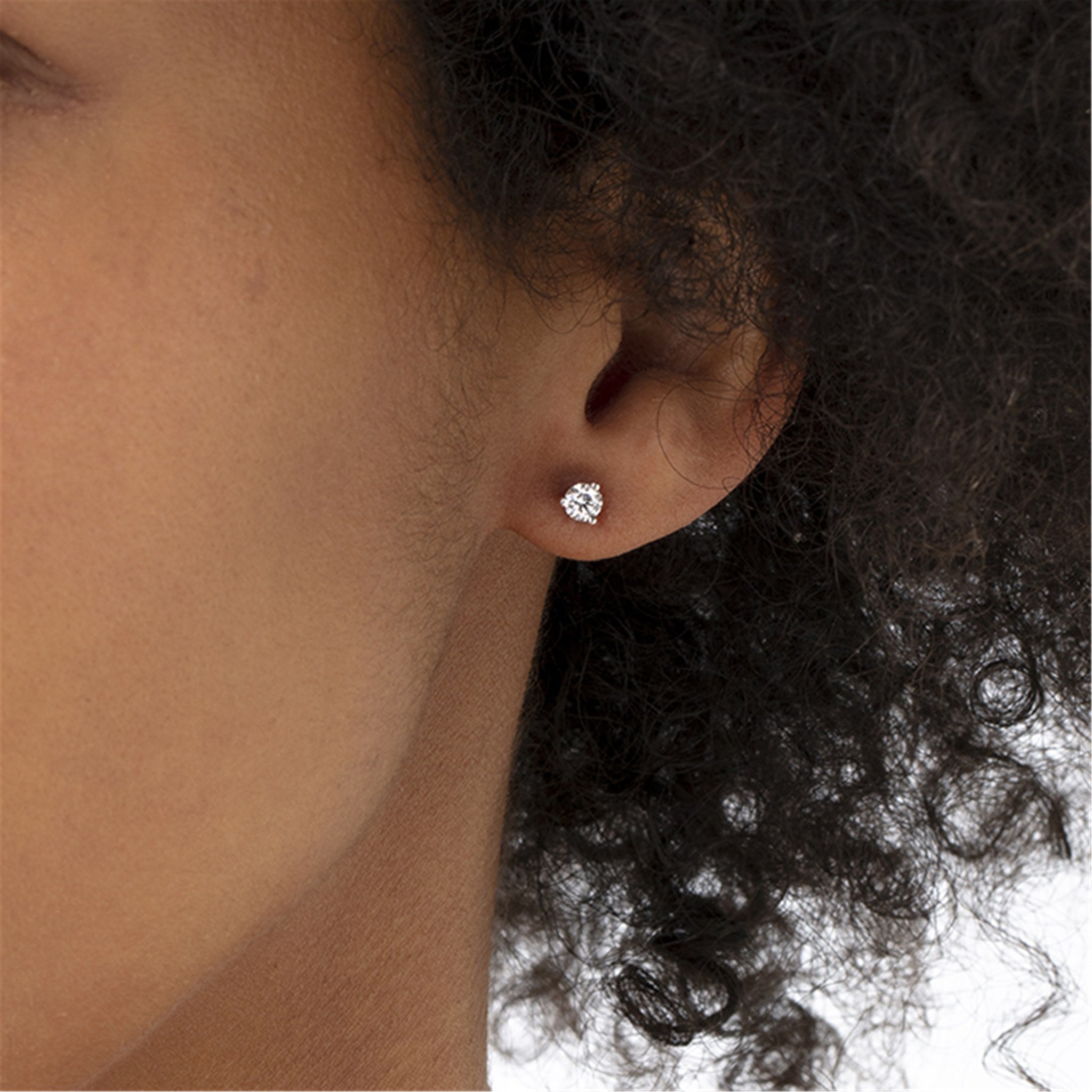 Hearts On Fire 18ct White Gold 0.33ct Three-Prong Stud Earrings
