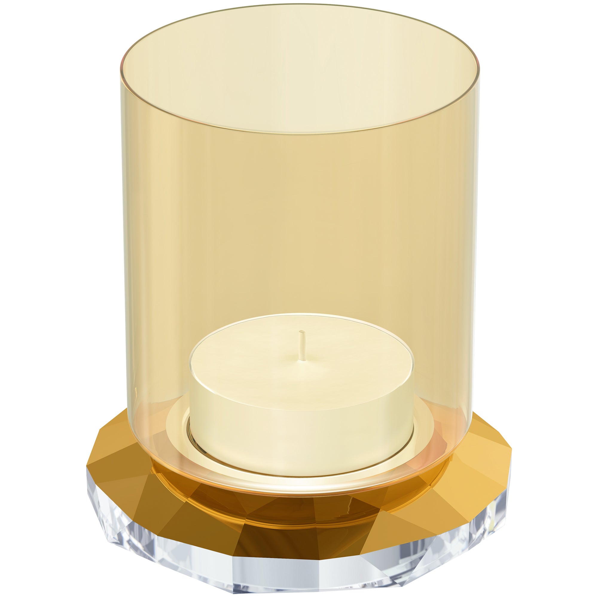 Swarovski Allure Tea Light - Gold Tone Candle Holder