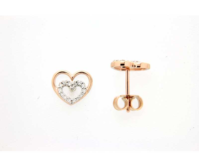 9ct Yellow Gold Flower Swirl Stud Earrings