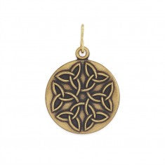 Russian Gold Endless Knot Charm