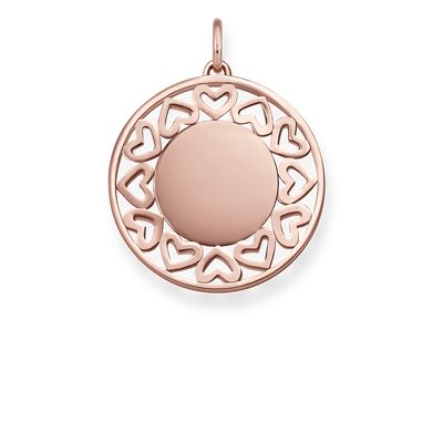 Thomas Sabo Hearts Pendant Rose Gold Plated