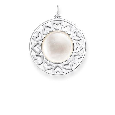 Thomas Sabo Sterling Silver Hearts Pendant with MOP