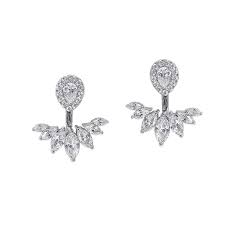 CARAT* London Sterling Silver Suriya Ear Jackets Earrings