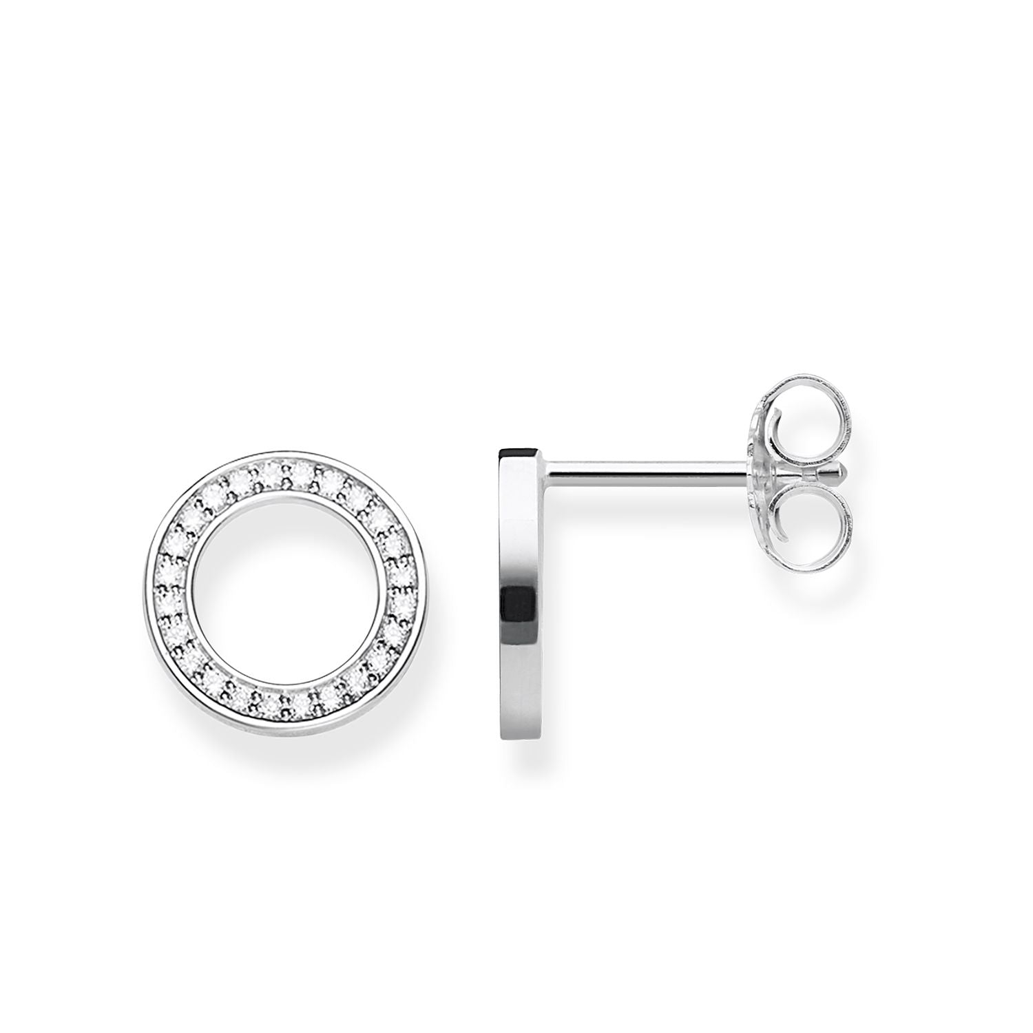 Thomas Sabo Sterling Silver Stud Earrings with White Cubic Zirconia