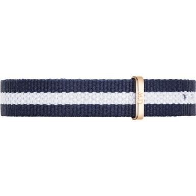 Daniel Wellington Watch Band Classy Glasgow Blue White 13mm Strap