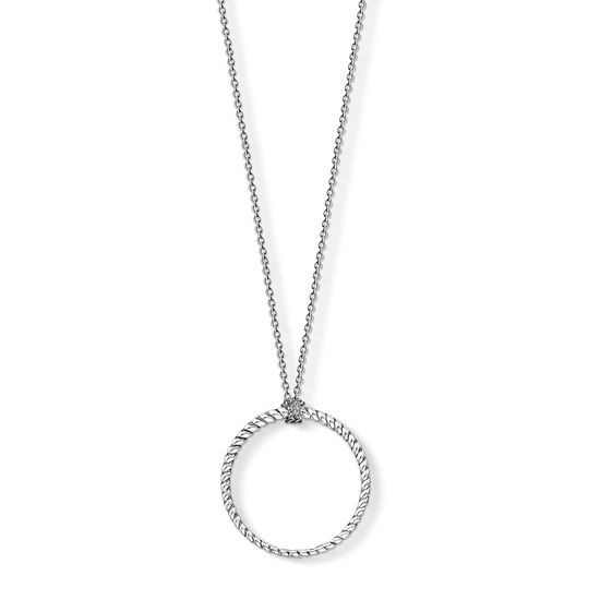 Thomas Sabo Sterling Silver Large Circle Charm Necklace