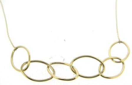 9ct Yellow Gold Large Oval Linked Necklace
