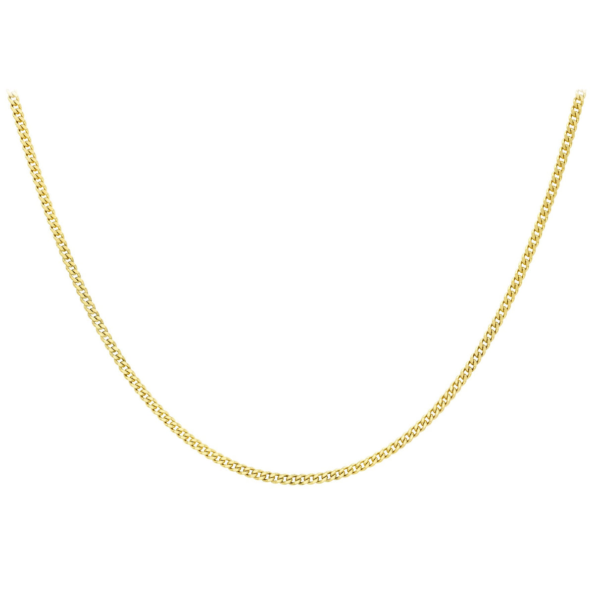 9ct Yellow Gold Adjustable Curb Chain