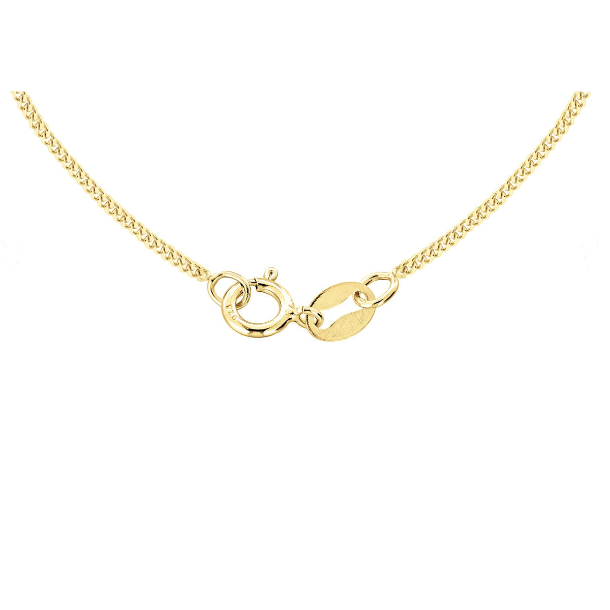 9ct Yellow Gold Adjustable Curb Chain