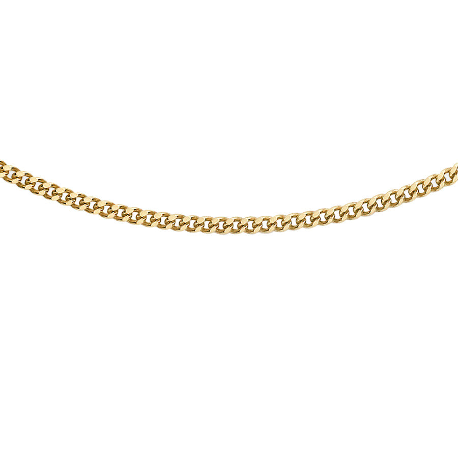 9ct Yellow Gold Adjustable Curb Chain
