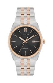 Citizen Corso - Black Dial, Rose Gold Steel Bracelet, 40mm