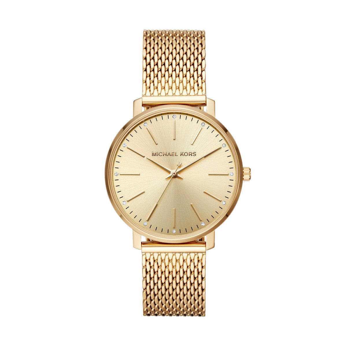 Michael Kors Womens Pyper Gold Watch Bracelet Watch