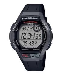 Casio Gents Digital Step Tracker Black watch Watch