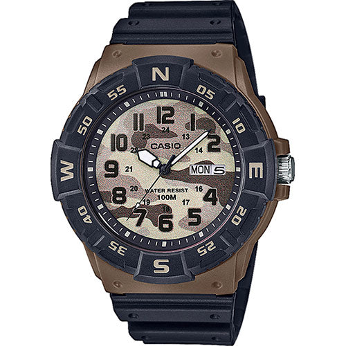 Casio Gents Analog Watch Black/Brown watch Watch