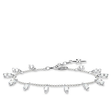 Thomas Sabo Sterling Silver Bracelet with Baguette Cut Cubic Zirconia