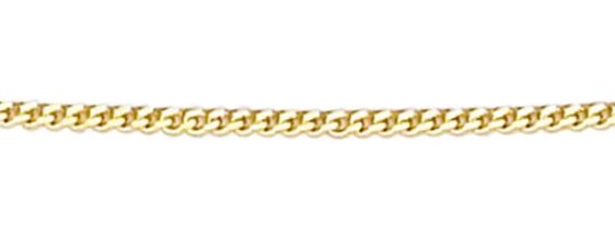 9ct Yellow Gold Adjustable Fine Curb Chain