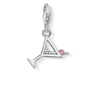 Thomas Sabo Sterling Silver Cocktail Charm with Cubic Zirconia