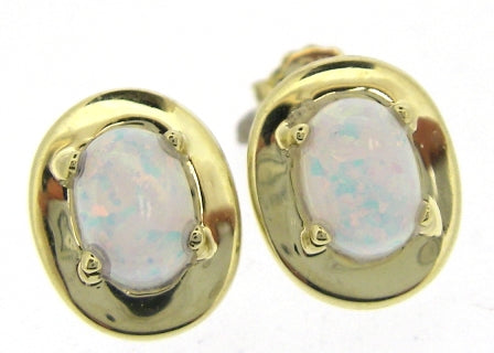 9ct Yellow Gold Citrine and CZ Cushion Earrings