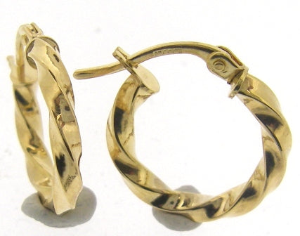 9ct Yellow Gold Creole Earrings