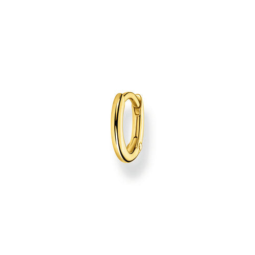 Thomas Sabo Single Small Hoop Earring, Sterling Silver Yellow Gold Plated