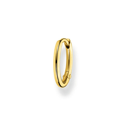 Thomas Sabo Single Hoop Earring, Sterling Silver Yellow Gold Plated