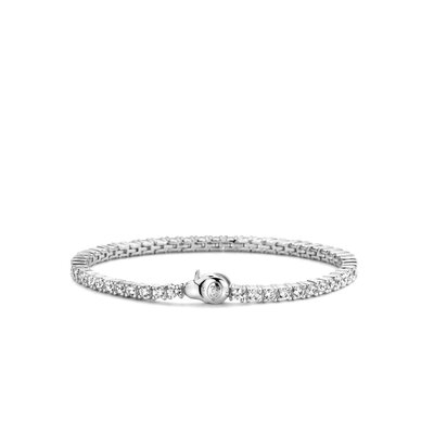 Ti Sento Sterling Silver Tennis Bracelet with Cubic Zirconia