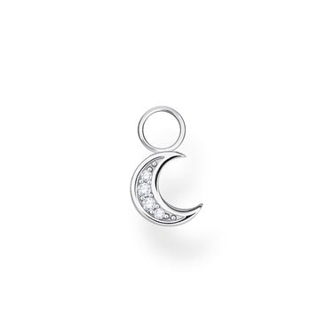 Thomas Sabo Sterling Silver Single Moon Ear Charm with Cubic Zirconia