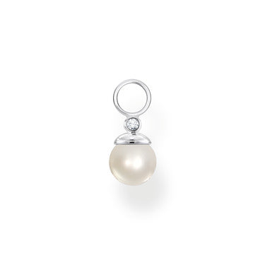 Thomas Sabo Sterling Silver Single Ear Charm with Pearl and Cubic Zirconia