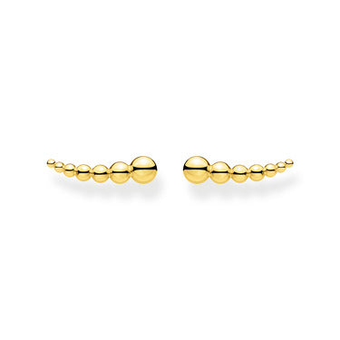 Thomas Sabo Yellow Gold Plated Dots Ear Climbers Earrings