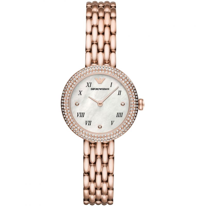 Emporio Armani Ladies Rosa MOP Watch Bracelet Watch