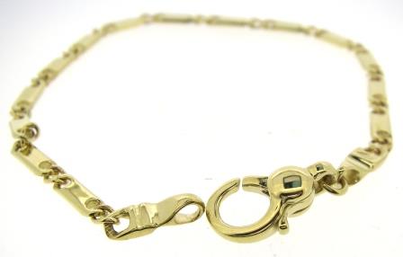 9ct Yellow Gold Bar Link Bracelet