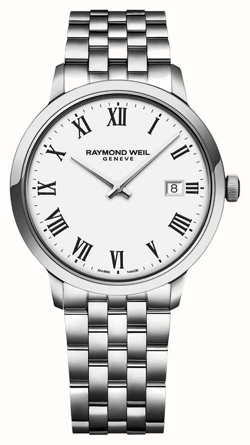 Toccata Quartz 39 mm Mens Watch Stainless Steel White Dial Watch
