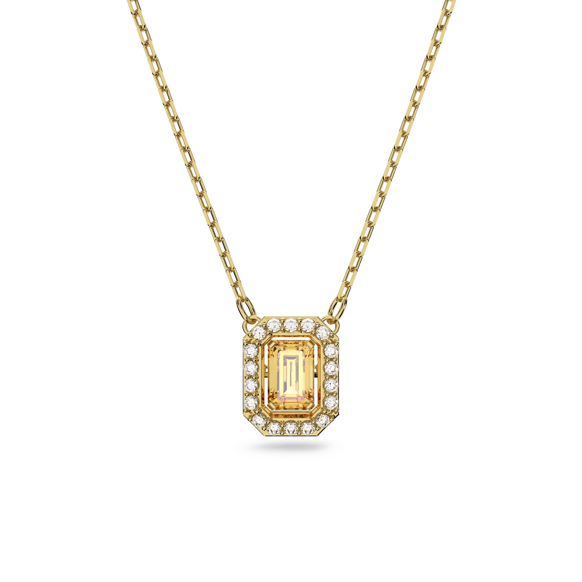 Swarovski Millenia Pendant Square Swarovski Zirconia - Yellow