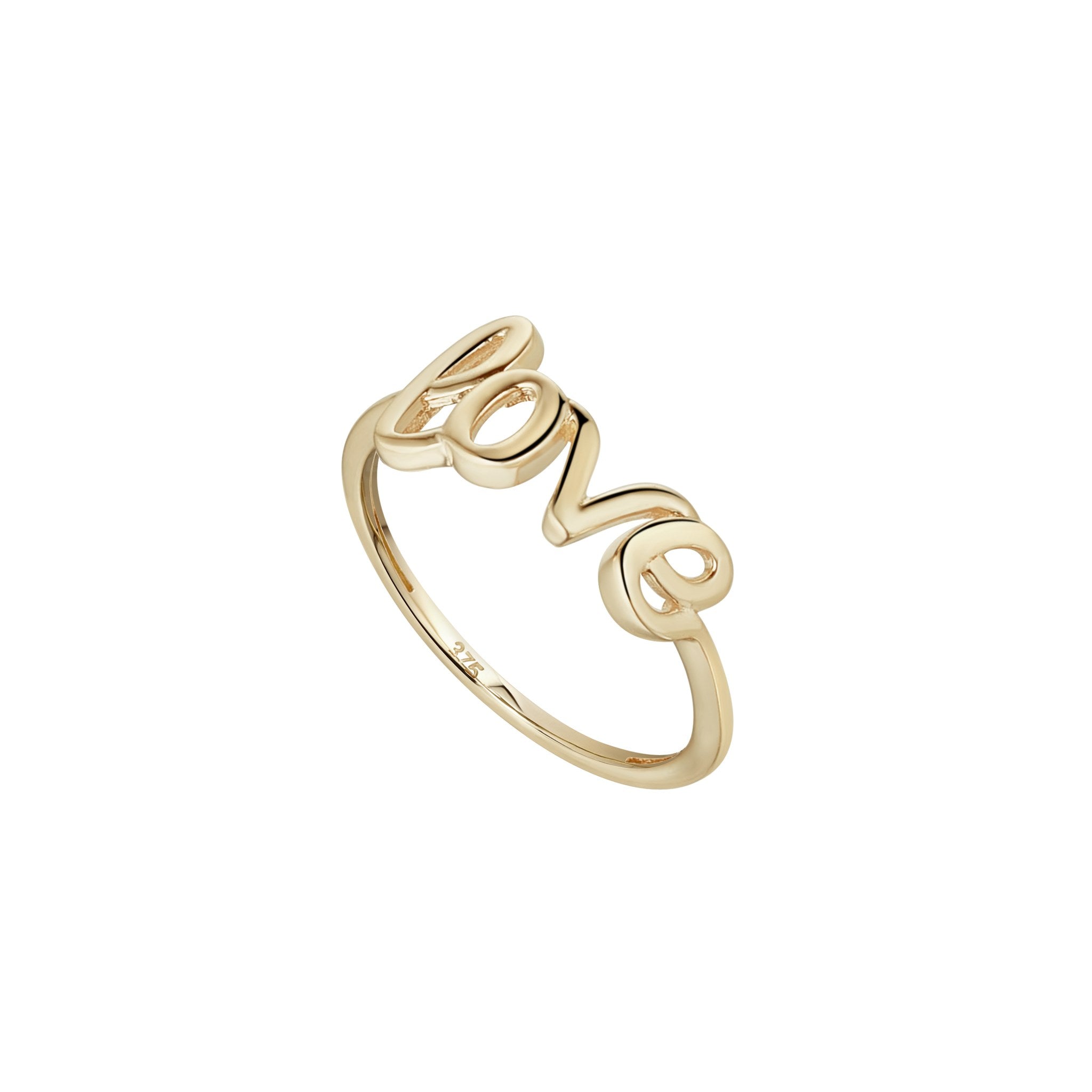 9ct Yellow Gold LOVE Ring