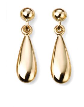 9ct Yellow Gold Gucci Link Drop Earrings