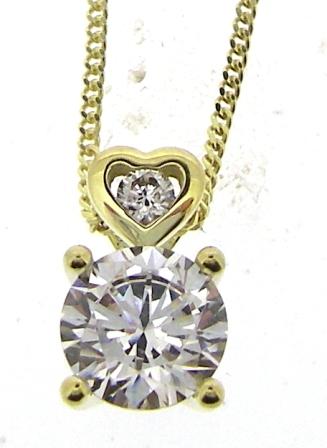 9Y 4Cl CZ & Heart Pndt