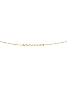 9ct Yellow Gold Diamond Cut Curb Chain