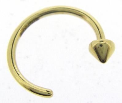 9ct Yellow Gold Curb Link Huggie Earrings