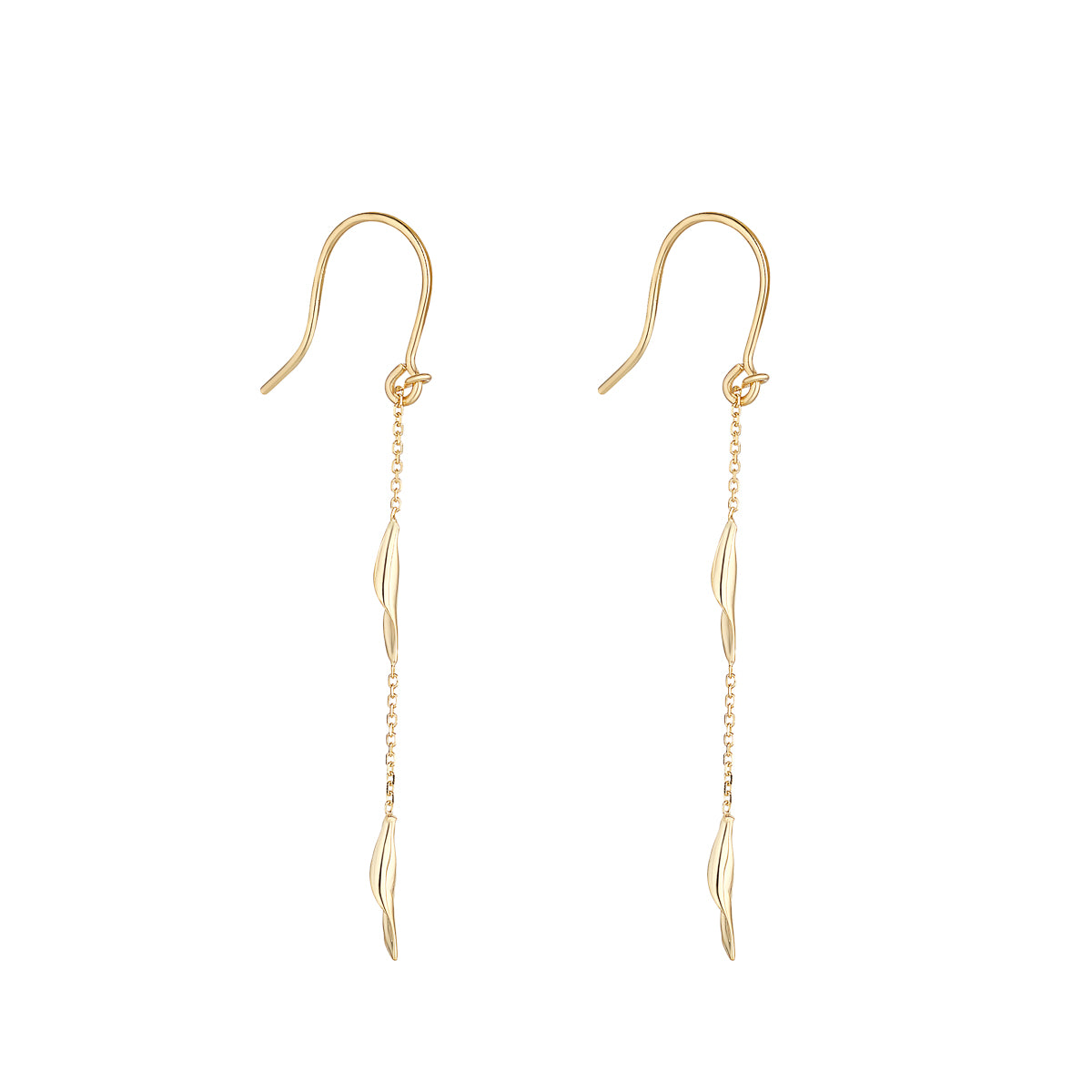 9ct Yellow Gold Classic Drop Earrings