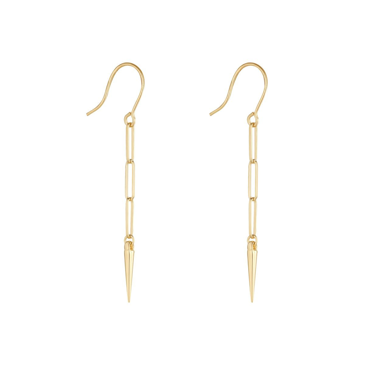 9ct Yellow Gold Teardrop Drop Earrings
