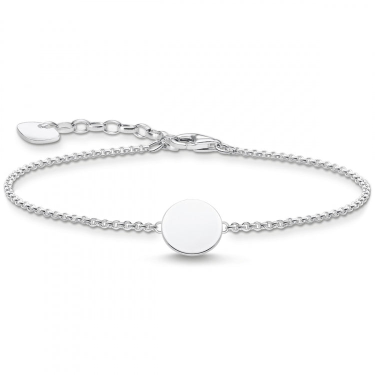 Thomas Sabo Sterling Silver Engravable Coin Bracelet