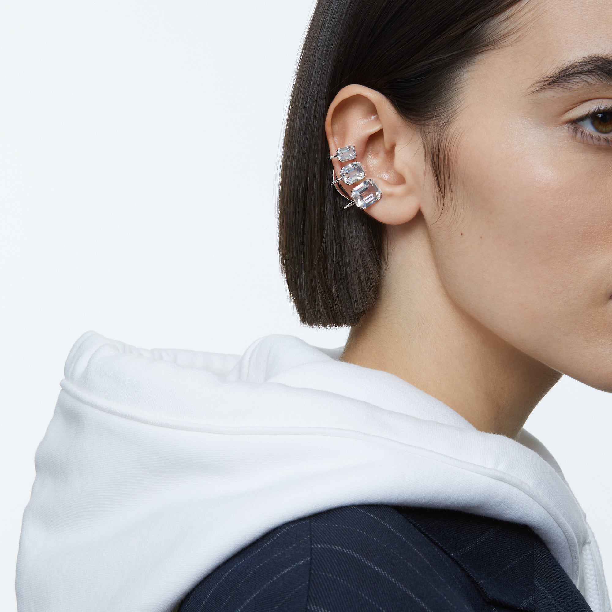 Swarovski Millenia Ear Cuff - Graduated Crystals Earrings
