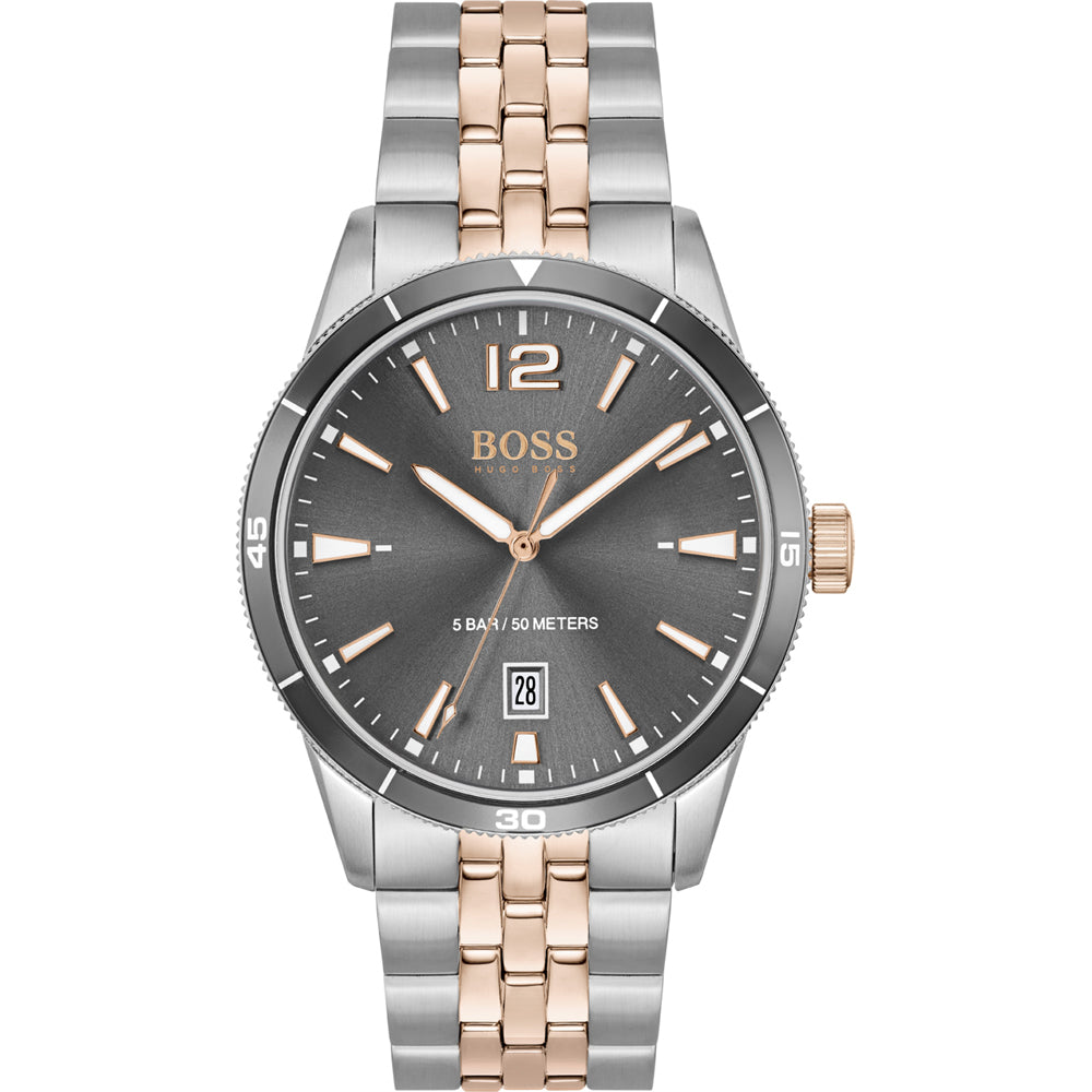 BOSS Mens Drifter Multi-Function Grey 42 mm Watch Bracelet