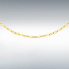 9ct Yellow Gold Small Paper Link Chain