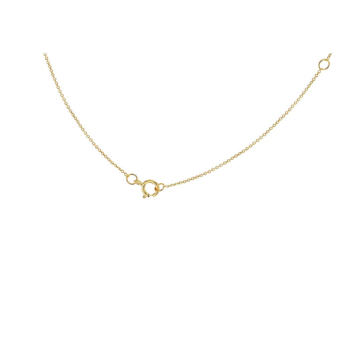 9ct Yellow Gold Mini Initial A Pendant 15'-17'