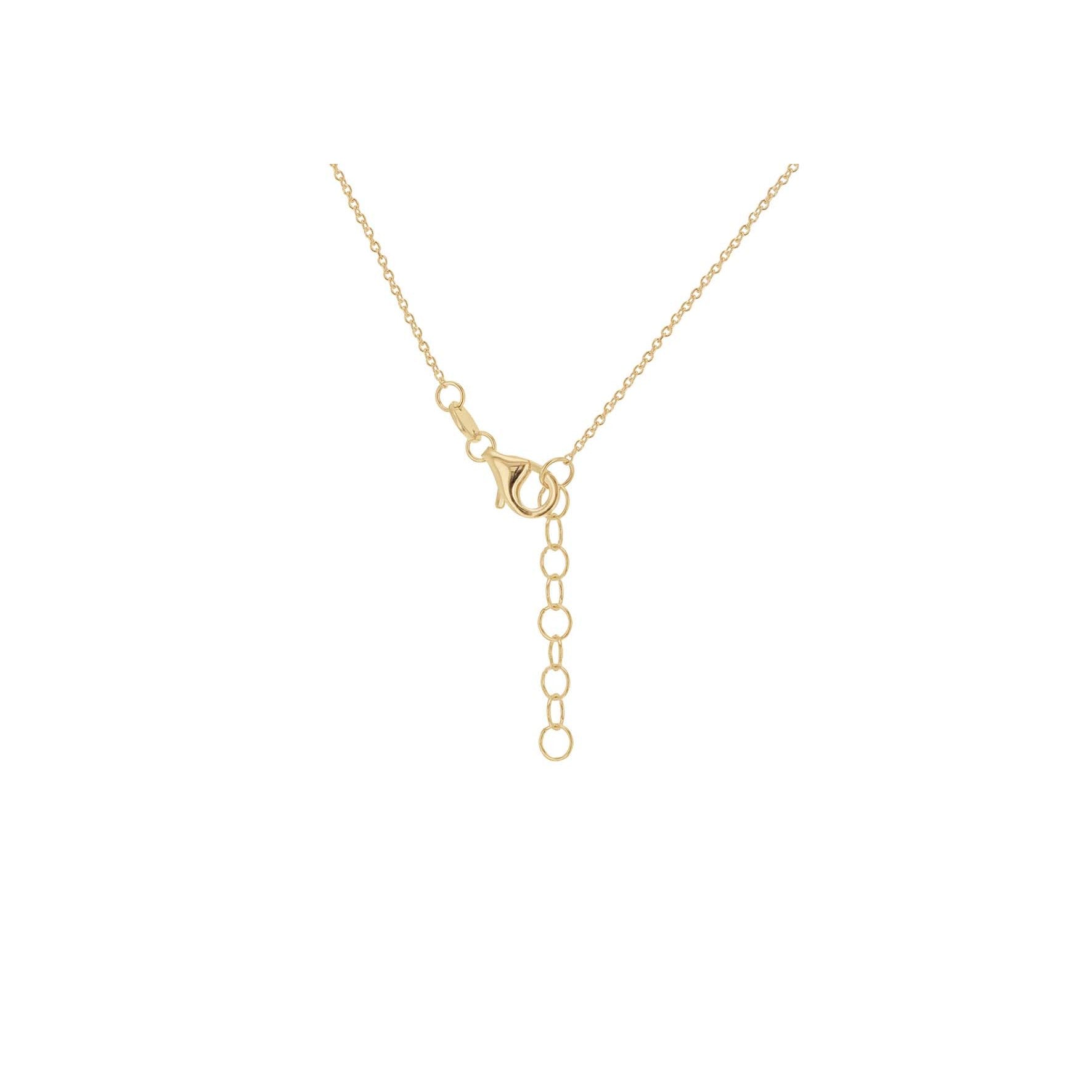 9ct Yellow Gold Five Mini Hanging Hearts Necklace